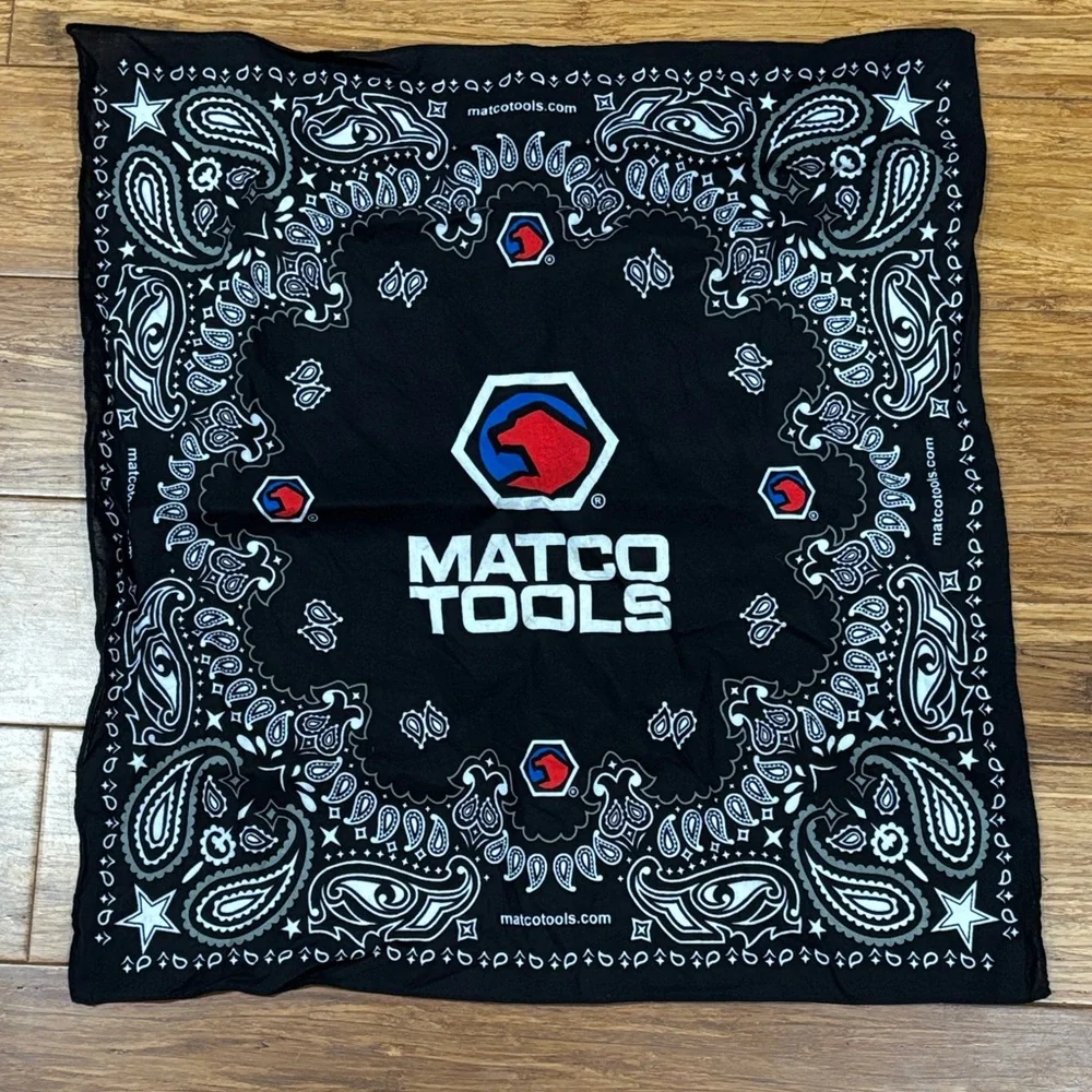 Matco Tools Scarf & Bandana Set Black Blue Red New